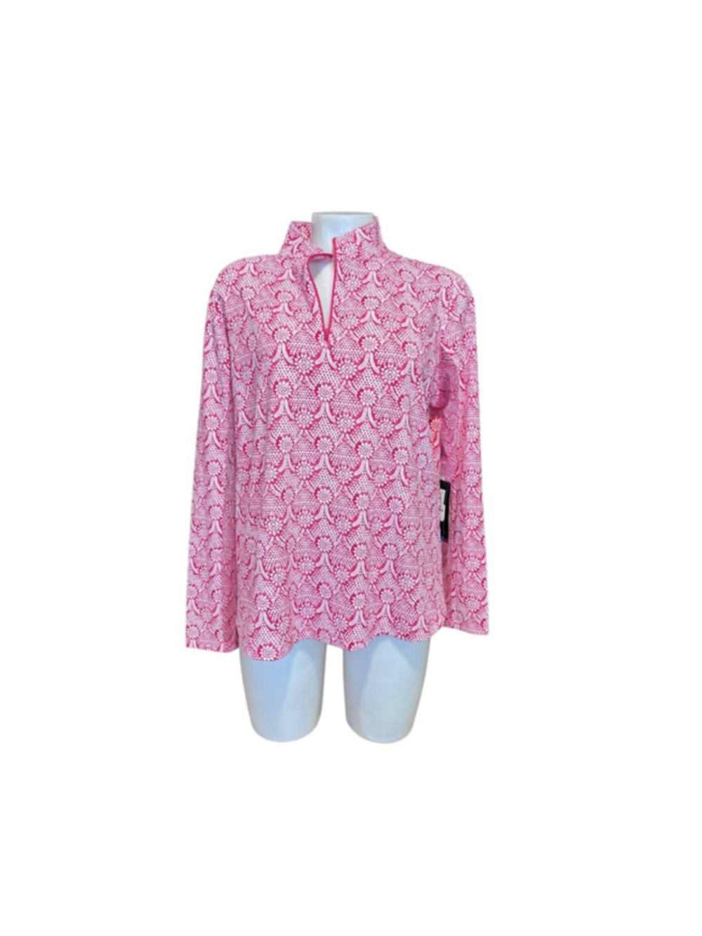 Women's IBKUL Long Sleeve Top Size XS Pink - Picture 2 of 4